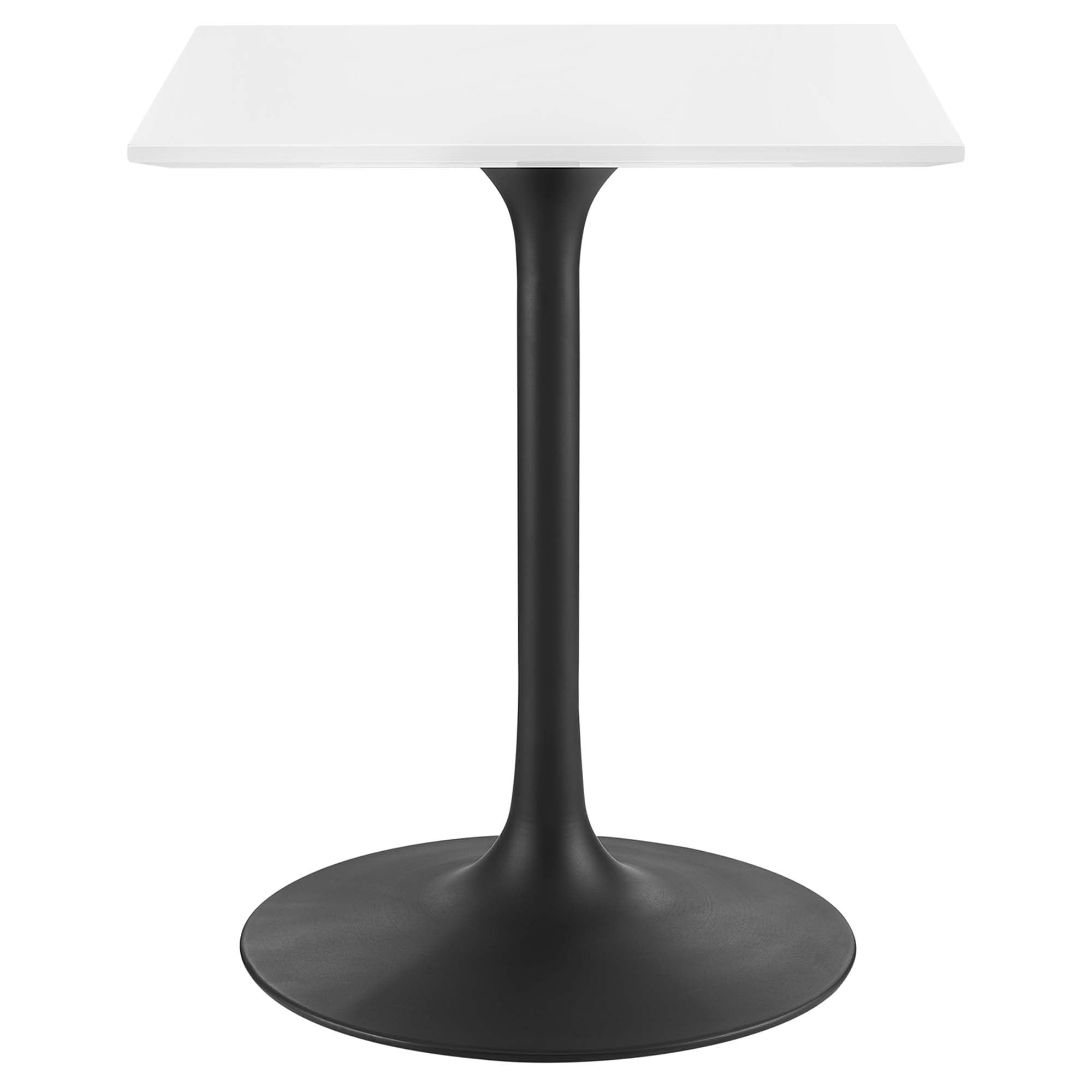 Lippa 24" Square Wood Dining Table - Black White