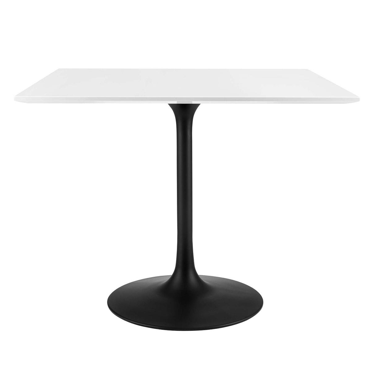 Lippa 36" Square Wood Dining Table - Black White