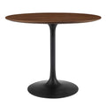 Lippa 36" Round Wood Dining Table - Black Walnut
