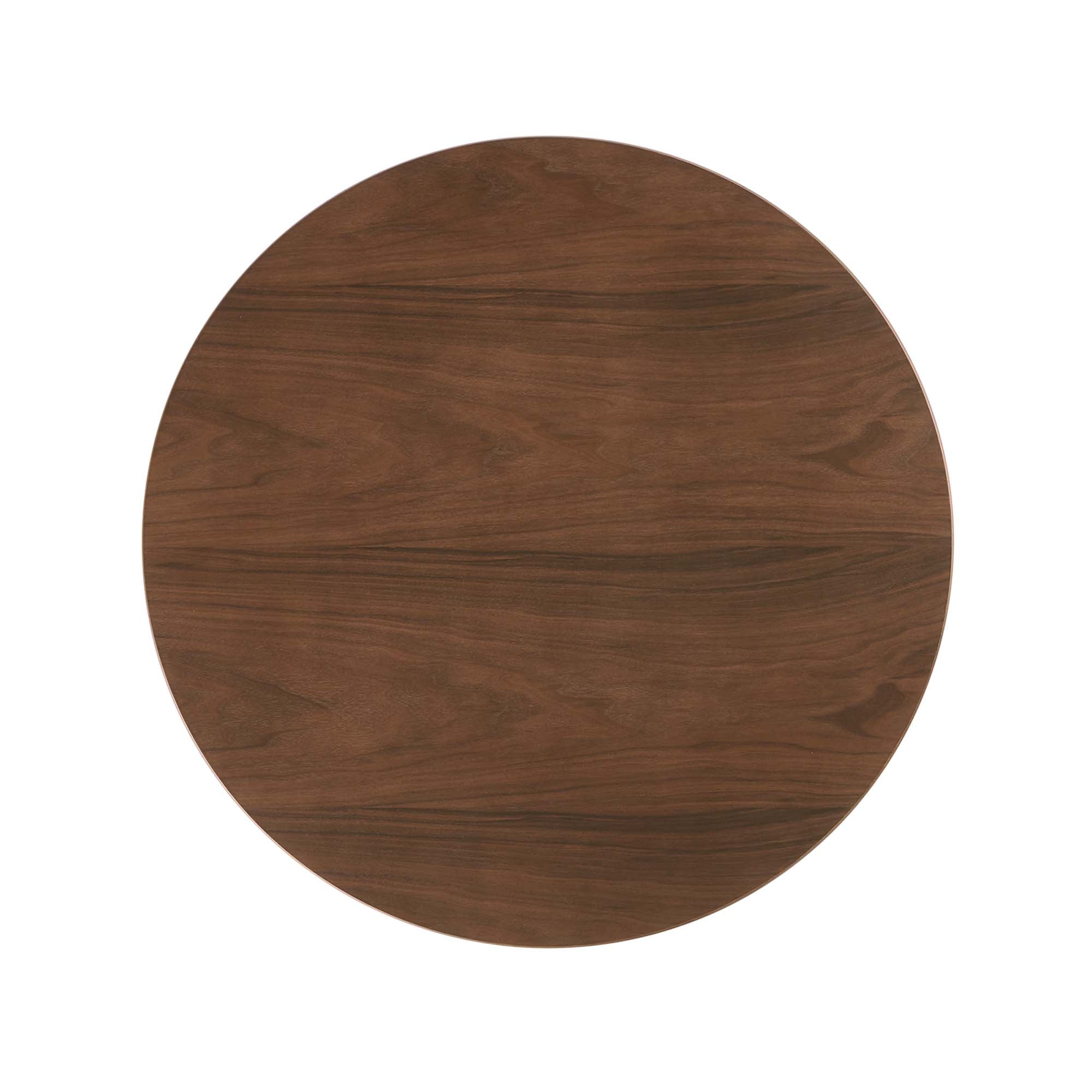Lippa 36" Round Wood Dining Table - Black Walnut