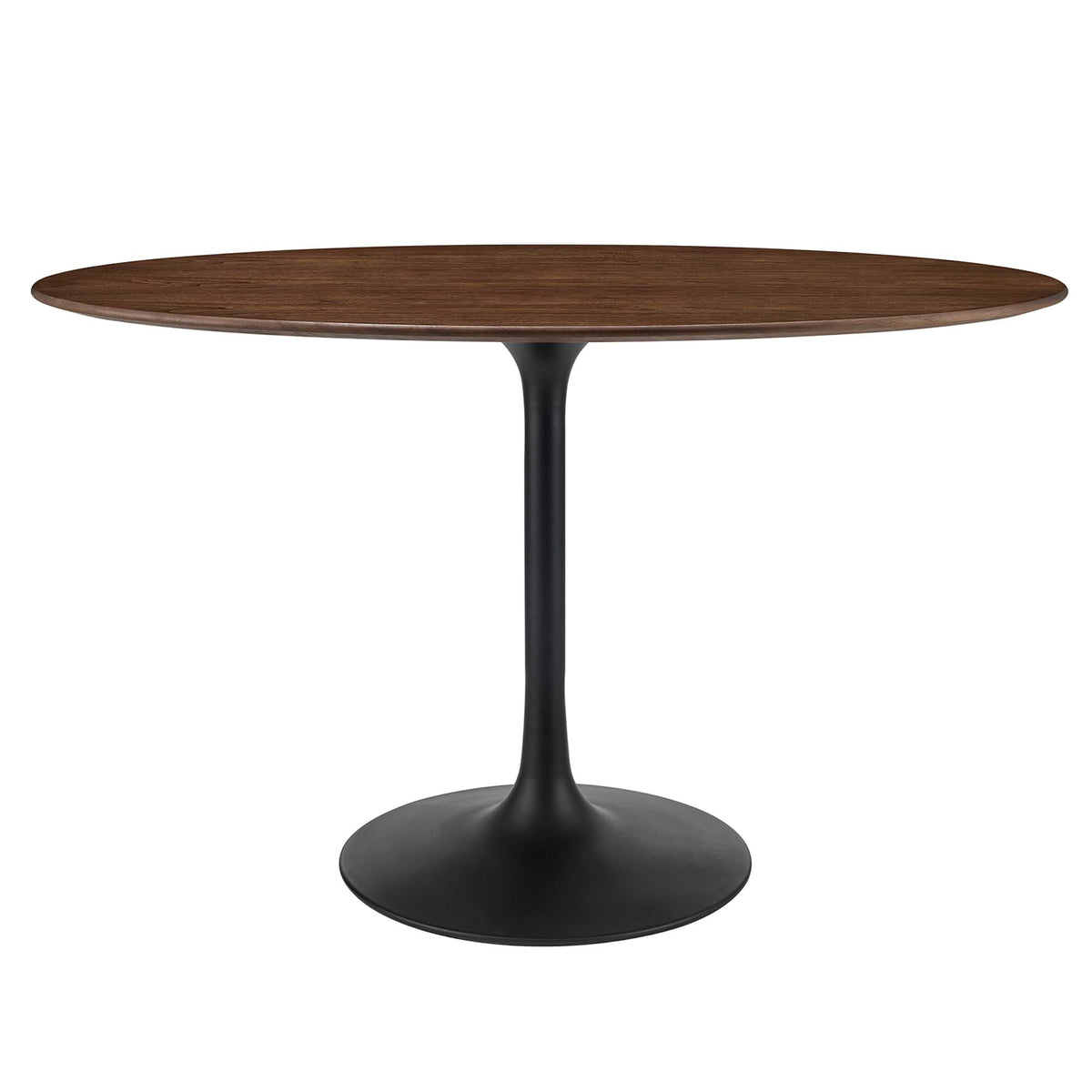 Lippa 48" Oval Wood Dining Table - Black Walnut