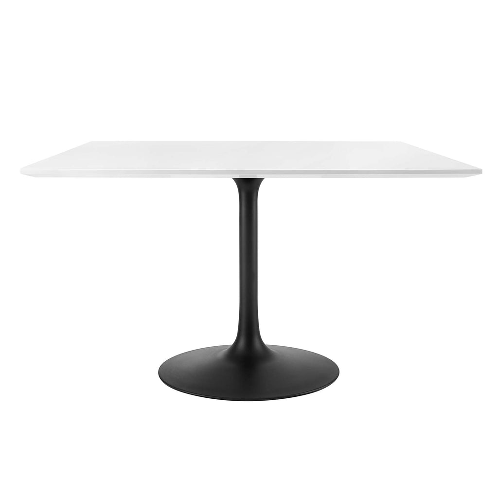 Lippa 48" Square Wood Dining Table - Black White