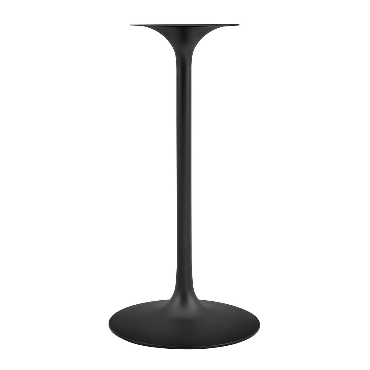 Lippa 28" Round Faux Marble Bar Table - Black White