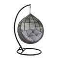 Garner Teardrop Outdoor Patio Swing Chair - Gray Gray