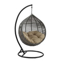 Garner Teardrop Outdoor Patio Swing Chair - Gray Mocha