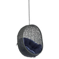 Hide Sunbrella Fabric Swing Outdoor Patio Lounge Chair Without Stand - Gray Navy