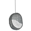 Hide Sunbrella Fabric Swing Outdoor Patio Lounge Chair Without Stand - Gray White