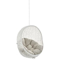 Hide Sunbrella Fabric Swing Outdoor Patio Lounge Chair Without Stand - White Beige