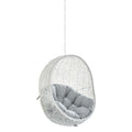 Hide Sunbrella Fabric Swing Outdoor Patio Lounge Chair Without Stand - White Gray