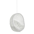 Hide Sunbrella Fabric Swing Outdoor Patio Lounge Chair Without Stand - White White