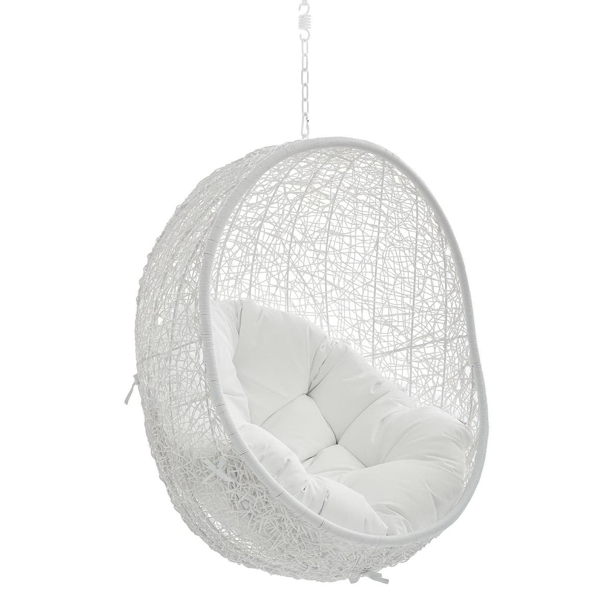 Hide Sunbrella Fabric Swing Outdoor Patio Lounge Chair Without Stand - White White