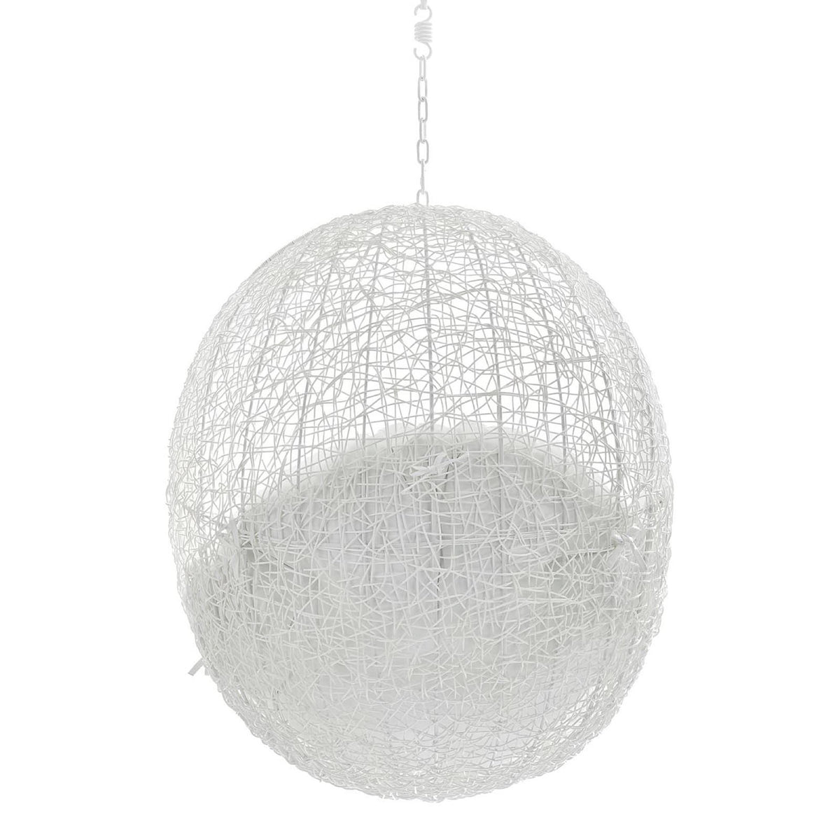 Hide Sunbrella Fabric Swing Outdoor Patio Lounge Chair Without Stand - White White