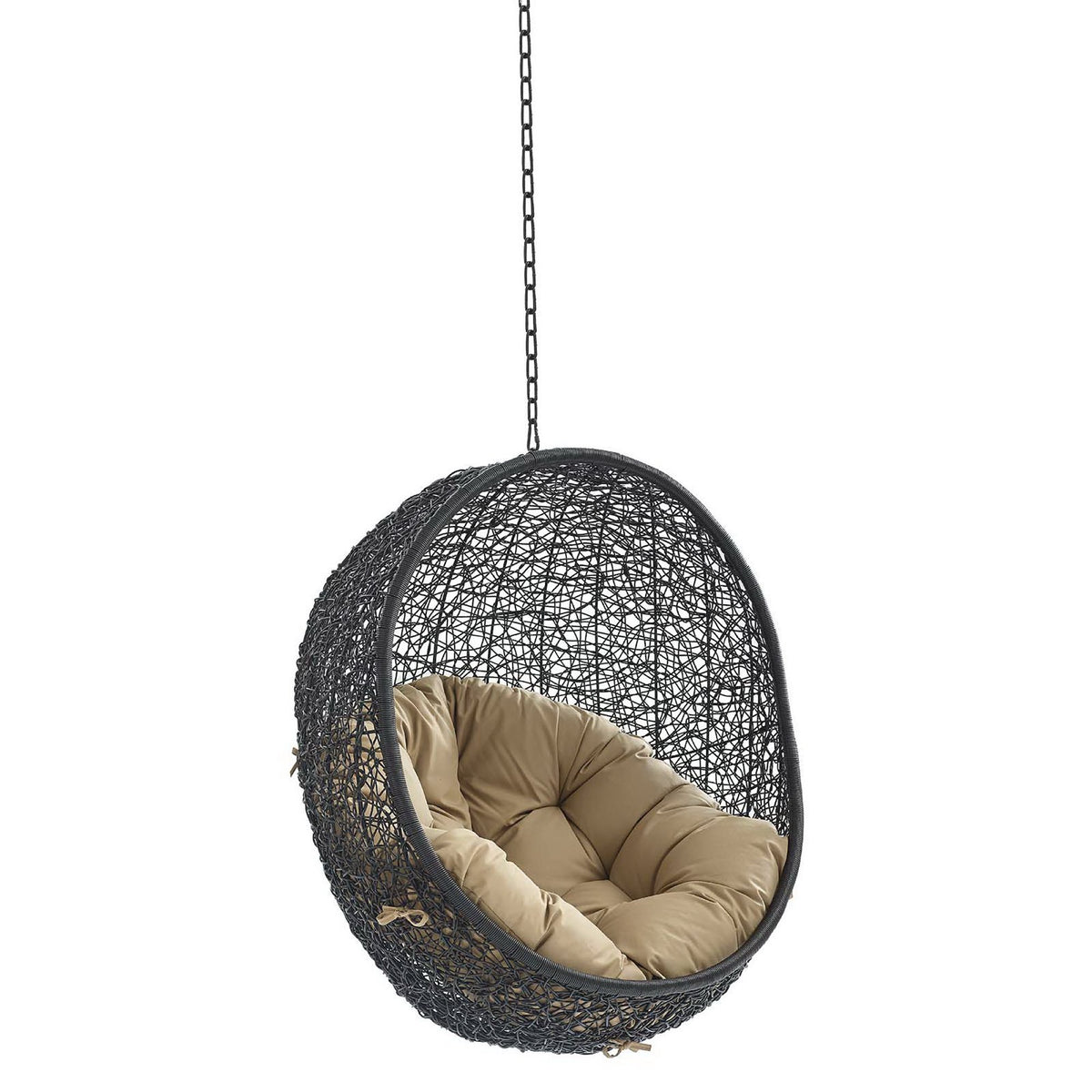 Encase Swing Outdoor Patio Lounge Chair Without Stand - Black Mocha