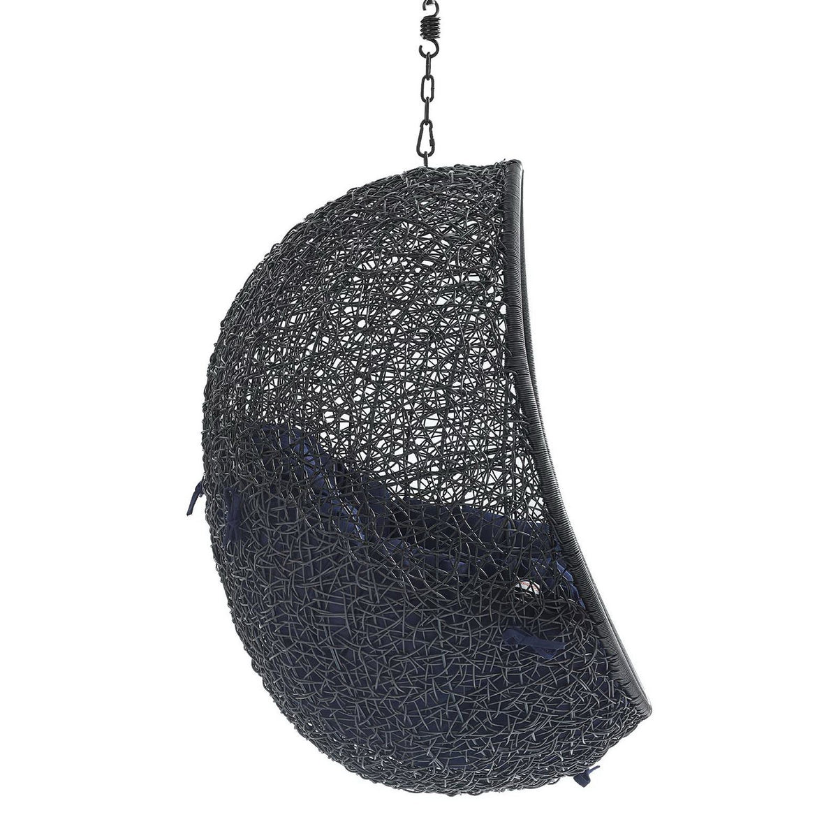 Encase Swing Outdoor Patio Lounge Chair Without Stand - Black Navy