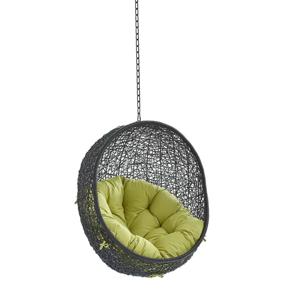 Encase Swing Outdoor Patio Lounge Chair Without Stand - Black Peridot