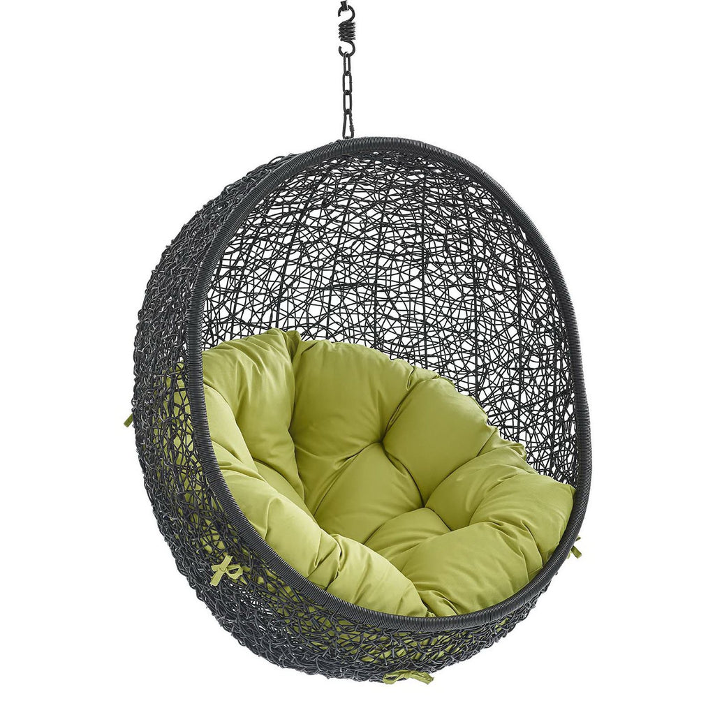 Encase Swing Outdoor Patio Lounge Chair Without Stand - Black Peridot