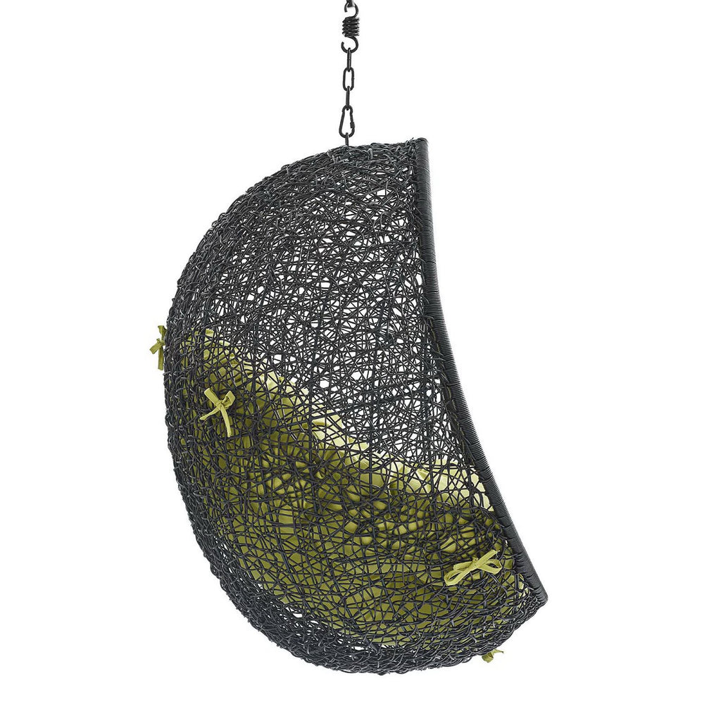 Encase Swing Outdoor Patio Lounge Chair Without Stand - Black Peridot