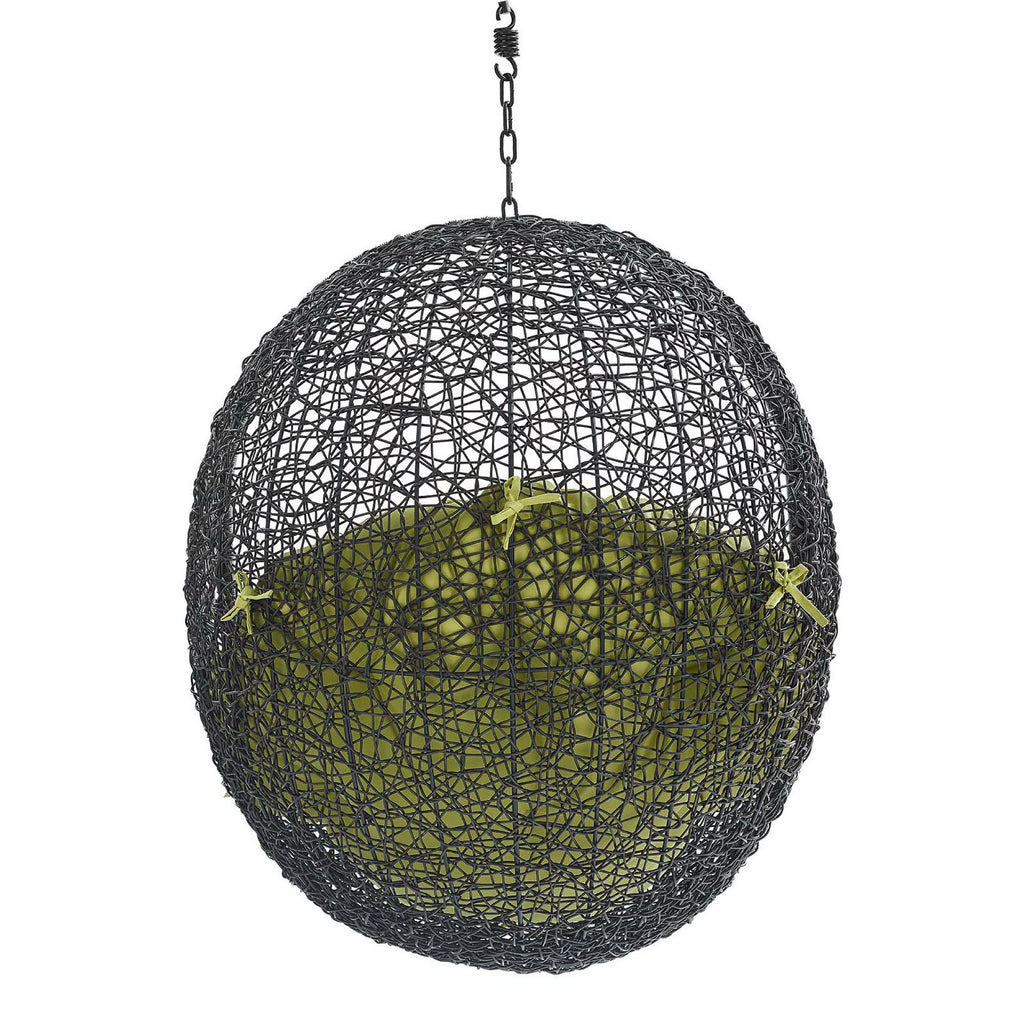 Encase Swing Outdoor Patio Lounge Chair Without Stand - Black Peridot