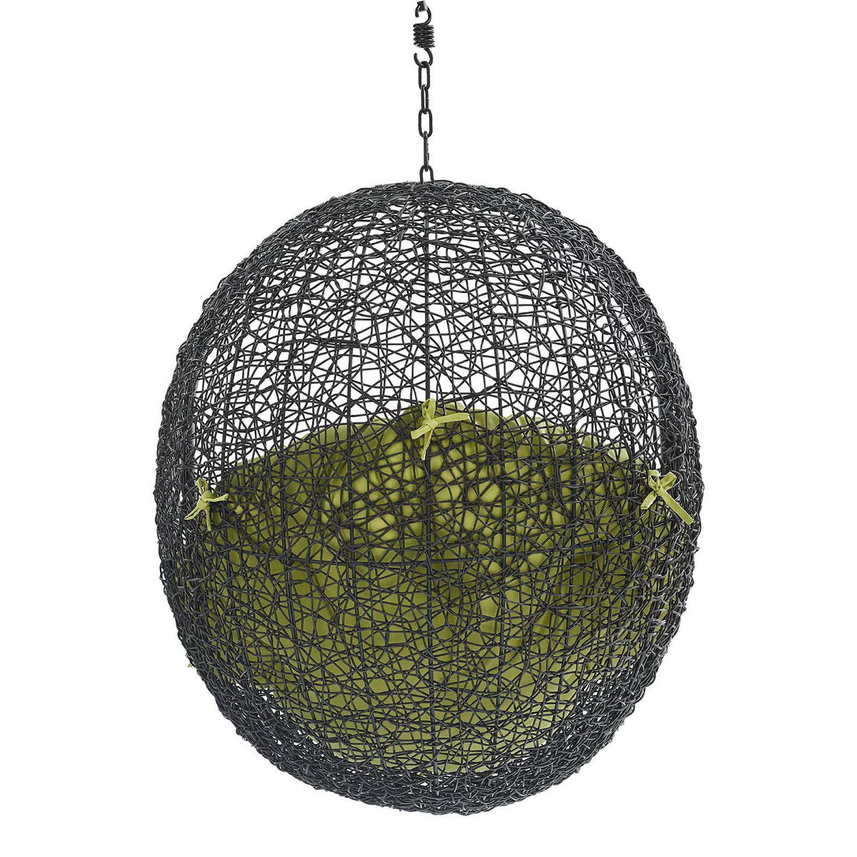 Encase Swing Outdoor Patio Lounge Chair Without Stand - Black Peridot