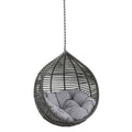 Garner Teardrop Outdoor Patio Swing Chair Without Stand - Gray Gray