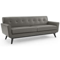 Engage Top-Grain Leather Living Room Lounge Sofa - Gray