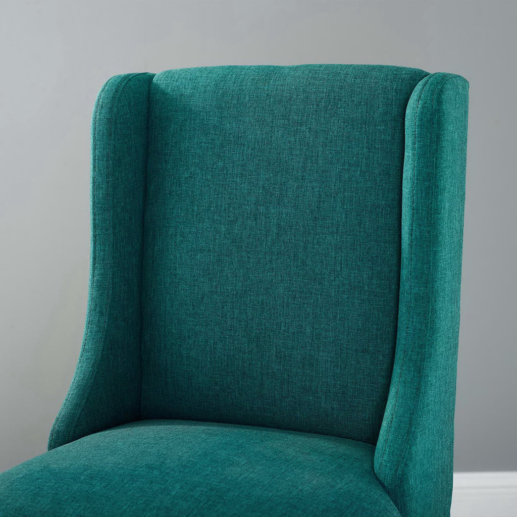 Baron Upholstered Fabric Counter Stool - Teal
