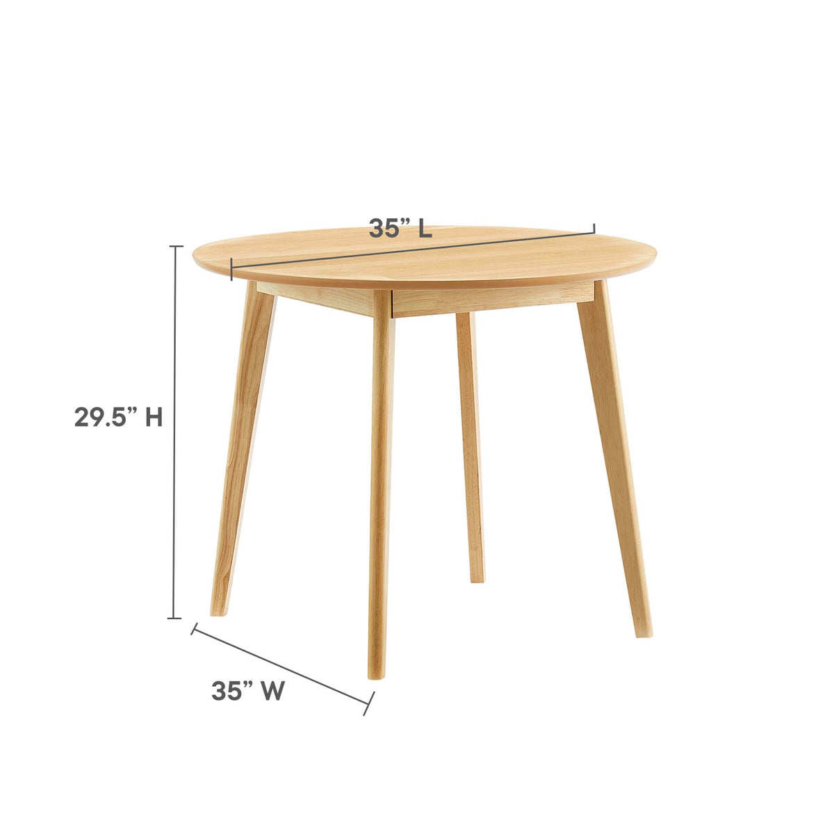 Vision 35" Round Dining Table - Oak