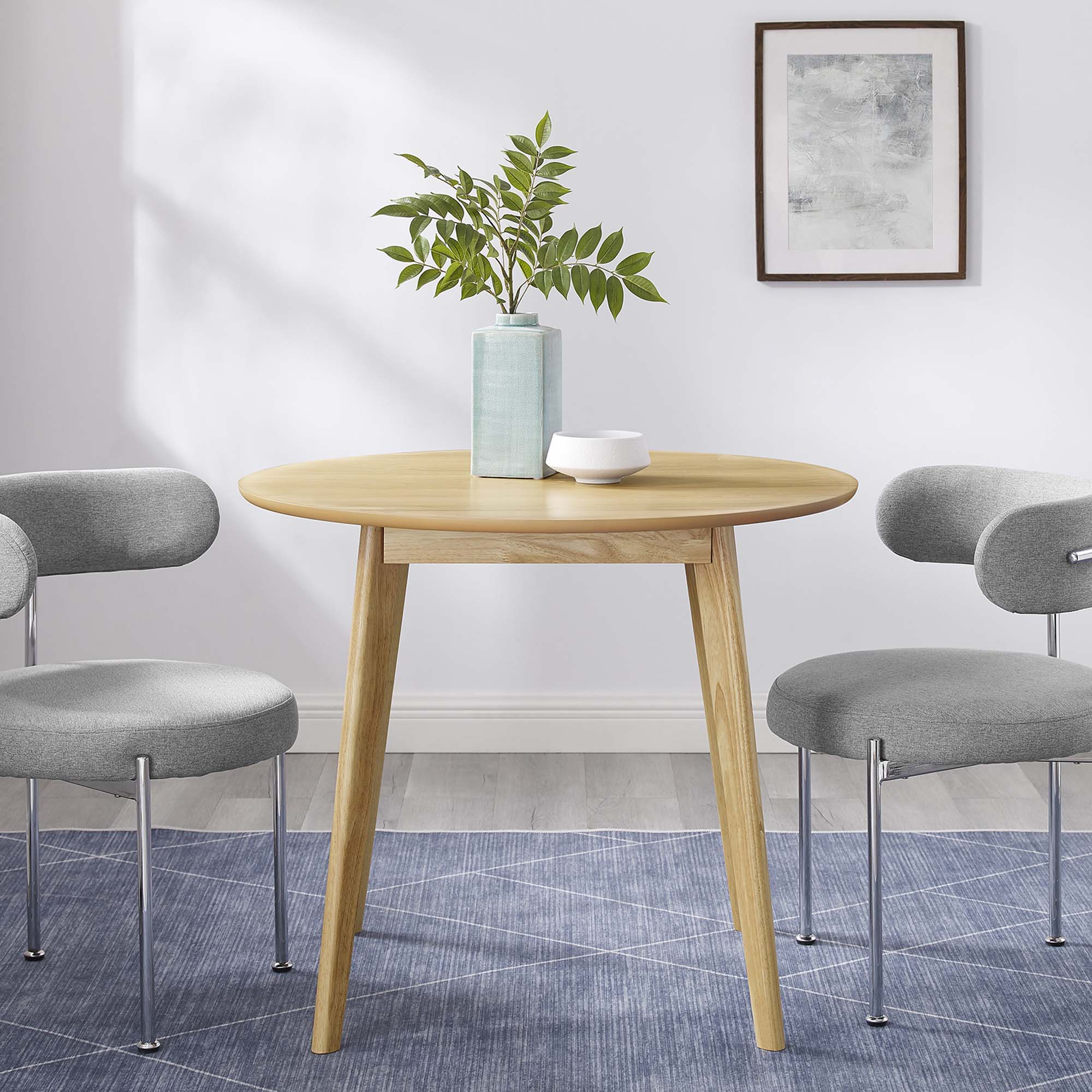 Vision 35" Round Dining Table - Oak
