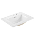 Cayman 24" Bathroom Sink - White
