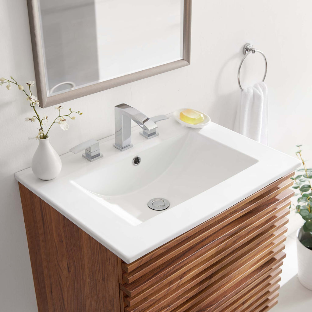 Cayman 24" Bathroom Sink - White