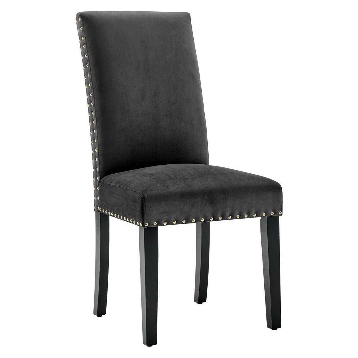 Parcel Performance Velvet Dining Side Chairs Set of 2 - Charcoal