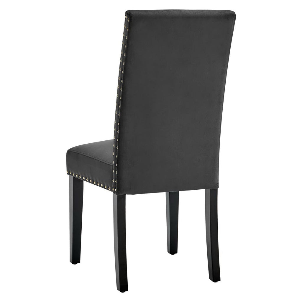 Parcel Performance Velvet Dining Side Chairs Set of 2 - Charcoal