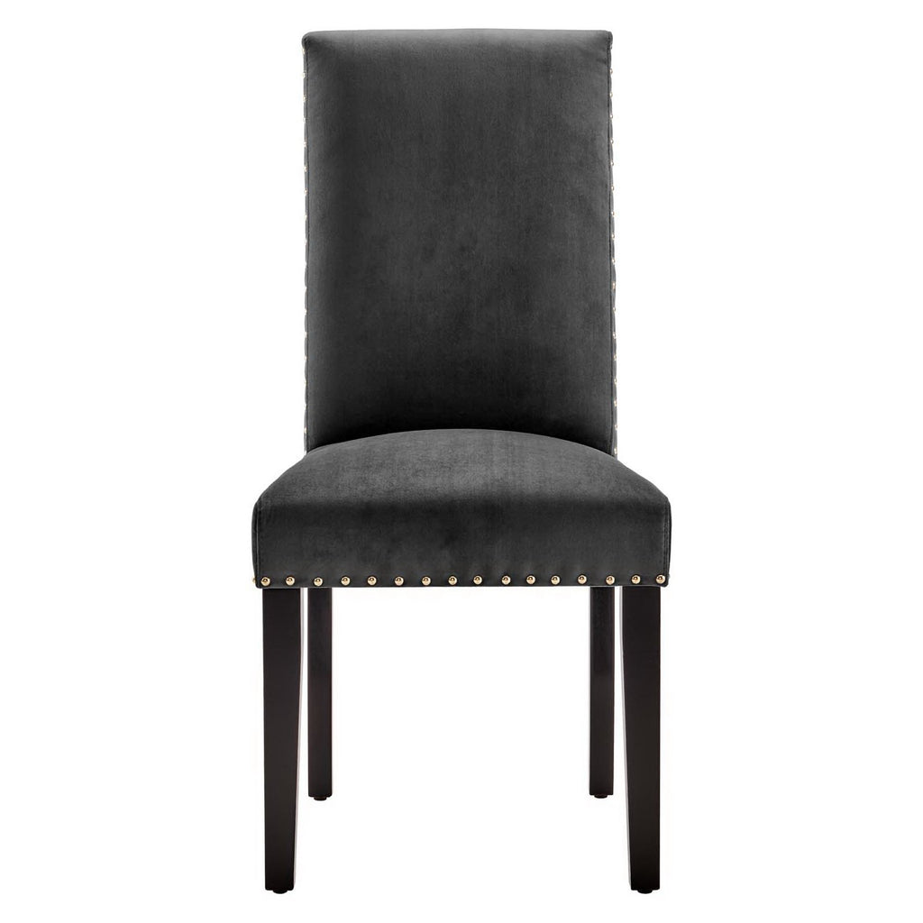 Parcel Performance Velvet Dining Side Chairs Set of 2 - Charcoal