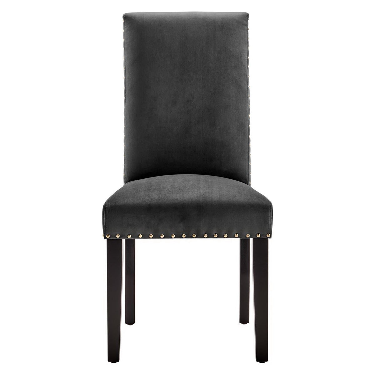 Parcel Performance Velvet Dining Side Chairs Set of 2 - Charcoal