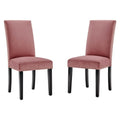 Parcel Performance Velvet Dining Side Chairs Set of 2 - Dusty Rose