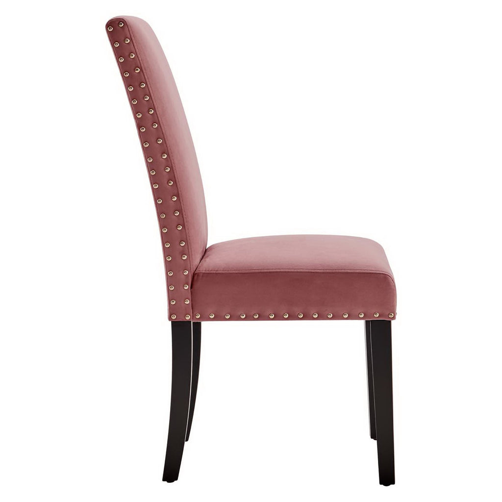 Parcel Performance Velvet Dining Side Chairs Set of 2 - Dusty Rose