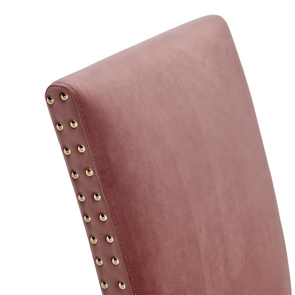 Parcel Performance Velvet Dining Side Chairs Set of 2 - Dusty Rose