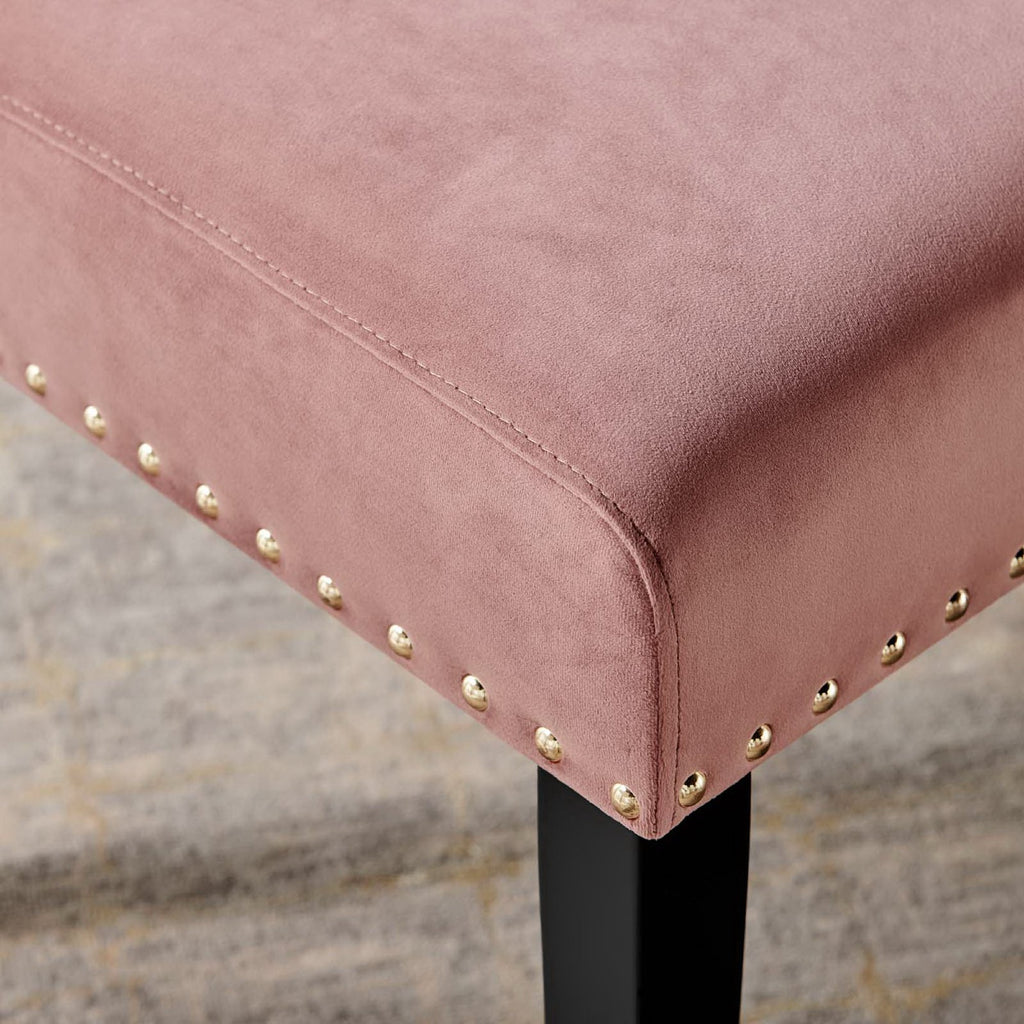 Parcel Performance Velvet Dining Side Chairs Set of 2 - Dusty Rose