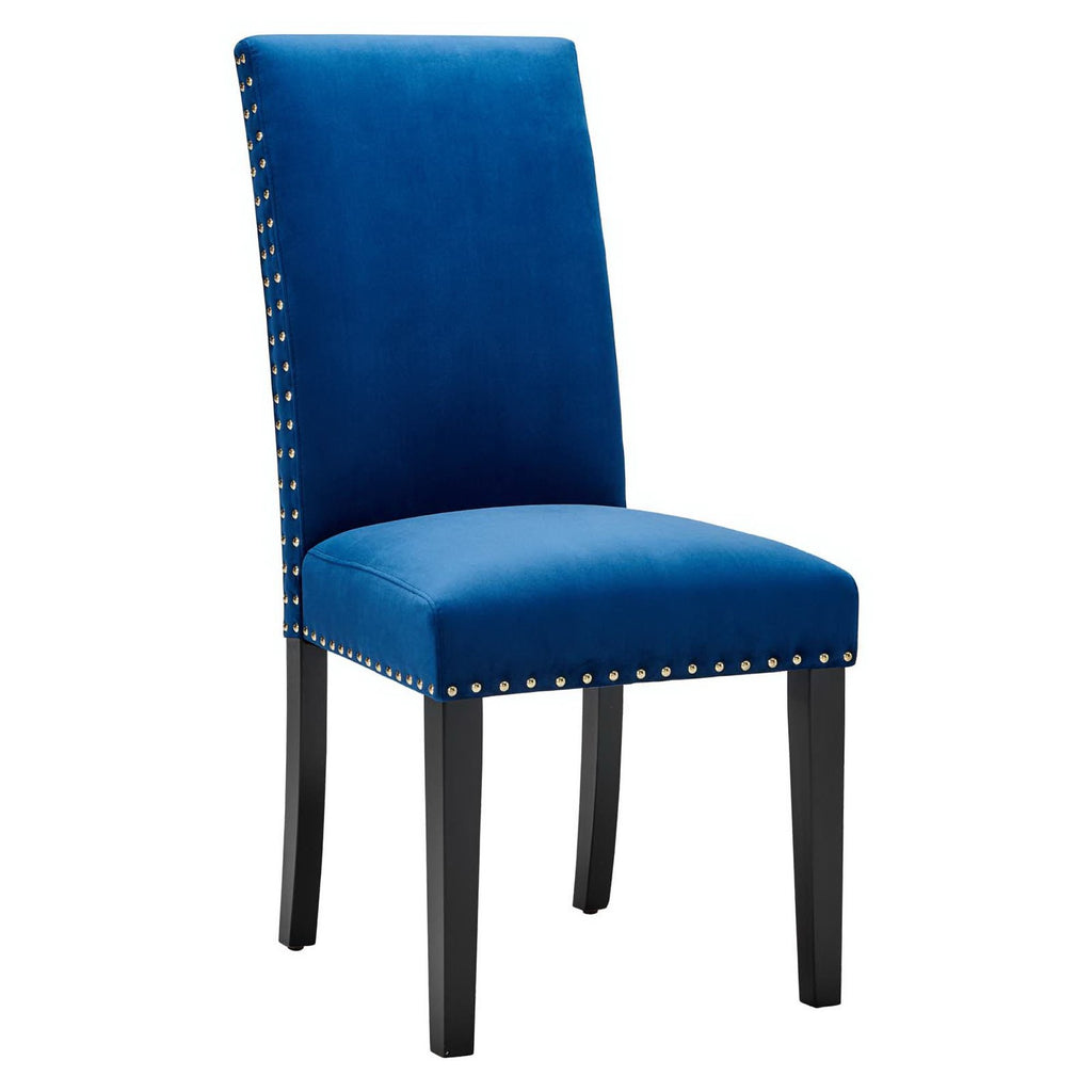 Parcel Performance Velvet Dining Side Chairs Set of 2 - Navy