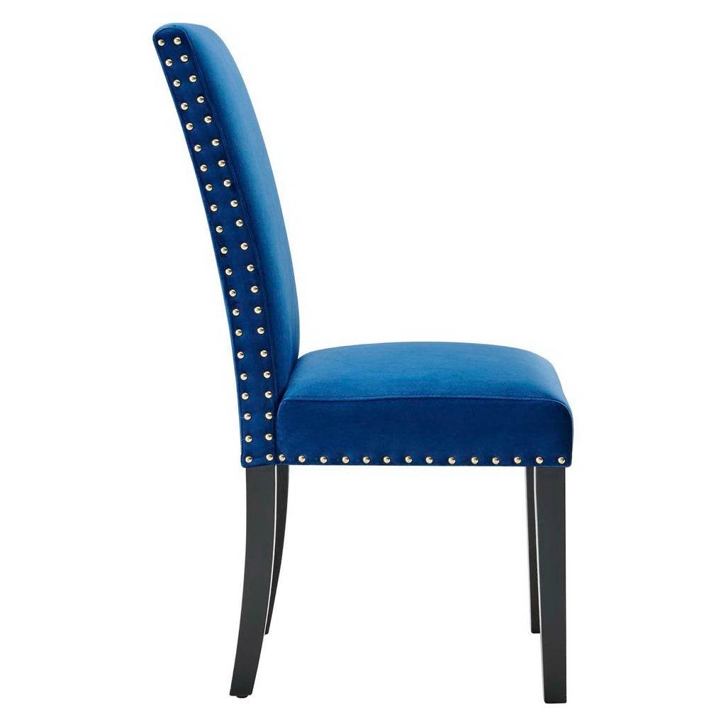 Parcel Performance Velvet Dining Side Chairs Set of 2 - Navy