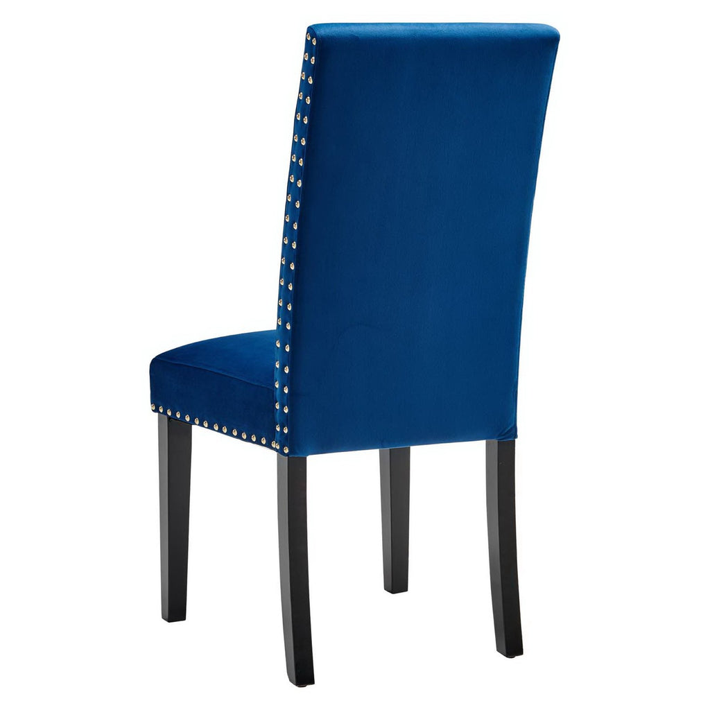 Parcel Performance Velvet Dining Side Chairs Set of 2 - Navy