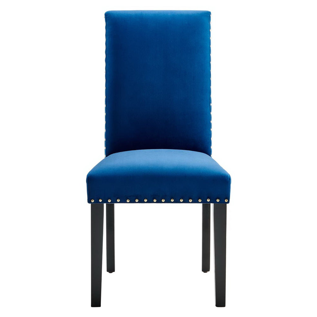 Parcel Performance Velvet Dining Side Chairs Set of 2 - Navy