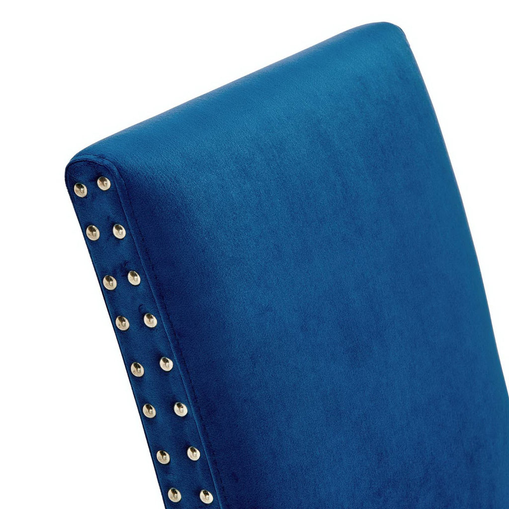 Parcel Performance Velvet Dining Side Chairs Set of 2 - Navy