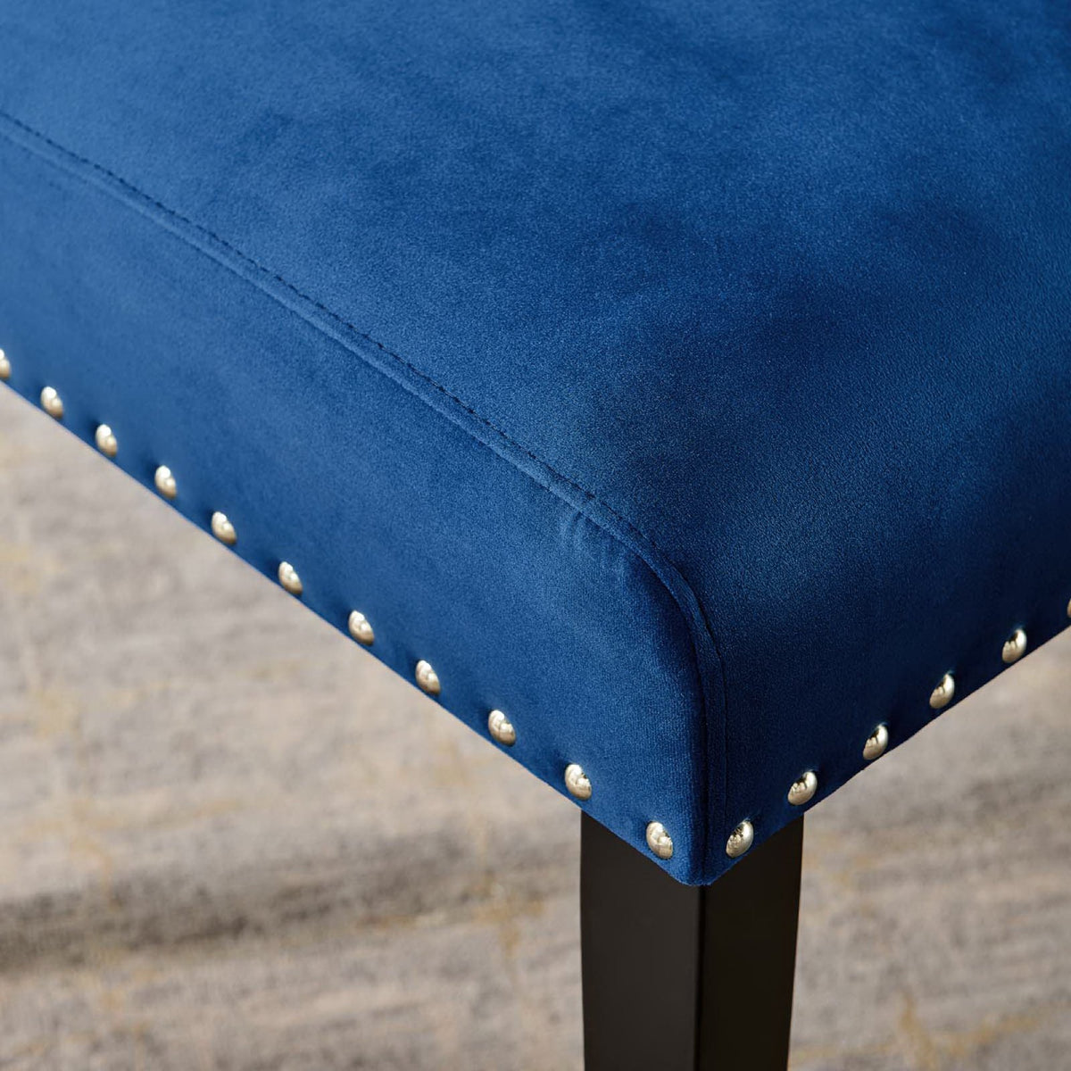 Parcel Performance Velvet Dining Side Chairs Set of 2 - Navy