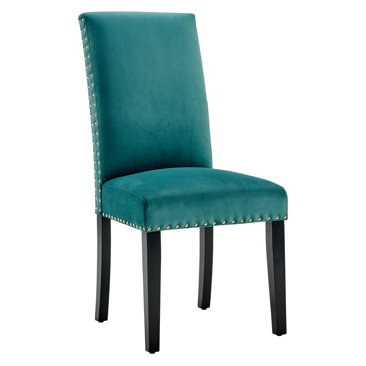 Parcel Performance Velvet Dining Side Chairs Set of 2 - Teal