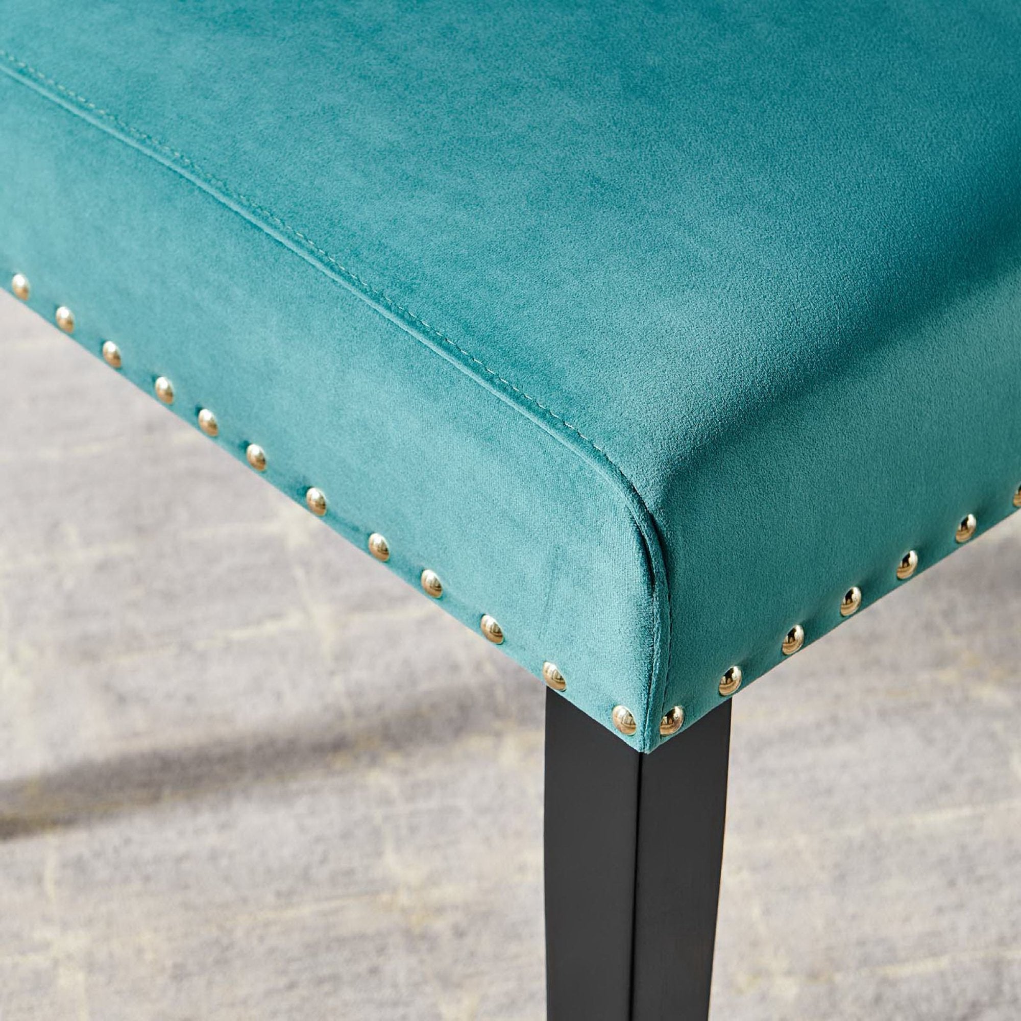 Parcel Performance Velvet Dining Side Chairs Set of 2 - Teal