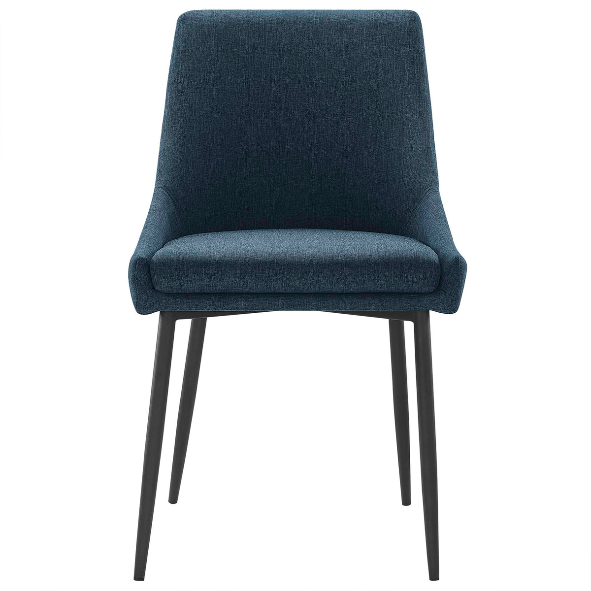 Viscount Upholstered Fabric Dining Chairs Set of 2 - Black Azure
