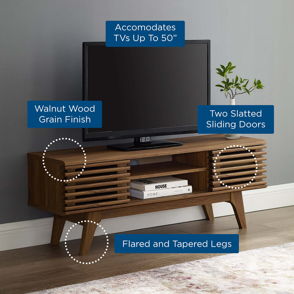Render 46" Media Console TV Stand - Walnut