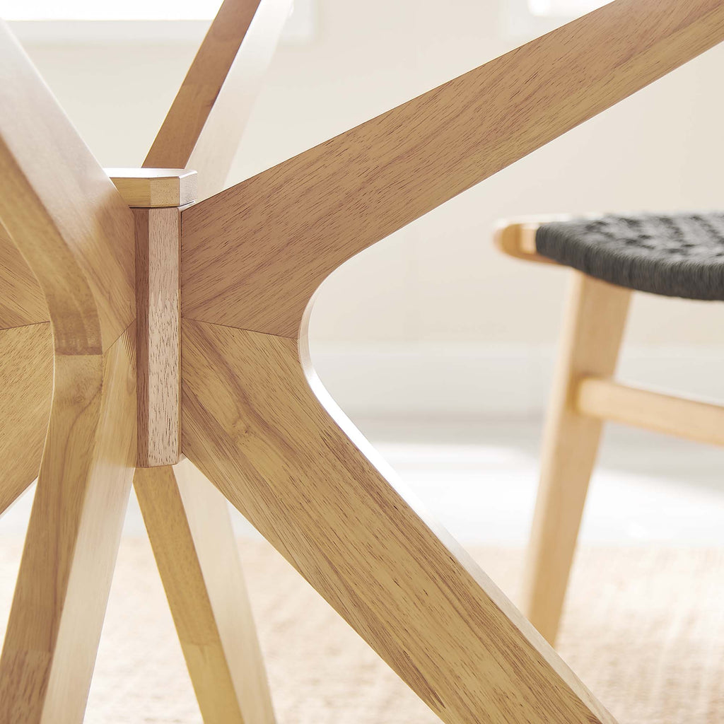 Crossroads 47" Round Wood Dining Table - Oak