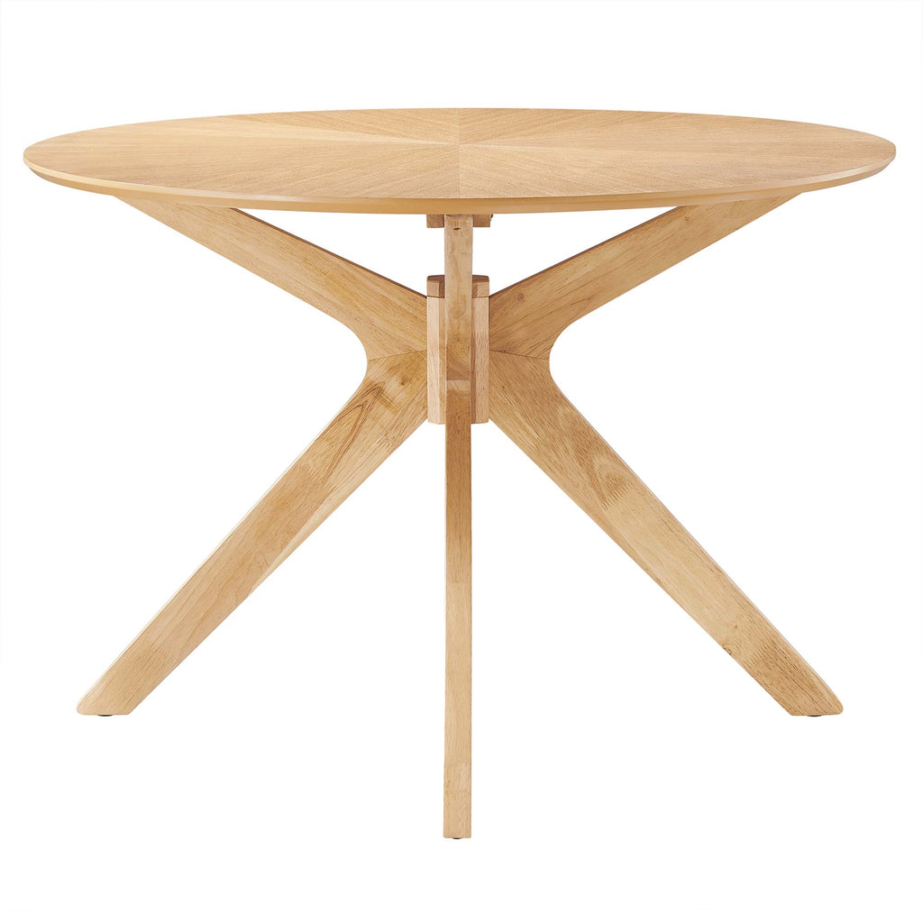 Crossroads 63" Oval Wood Dining Table - Oak